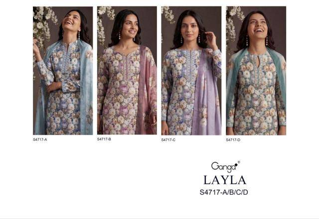 Ganga layla 4717 Dress material online shopping